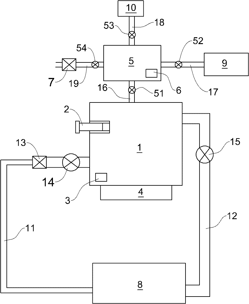Electronic-magnetic-stirring-based oil-gas separation device