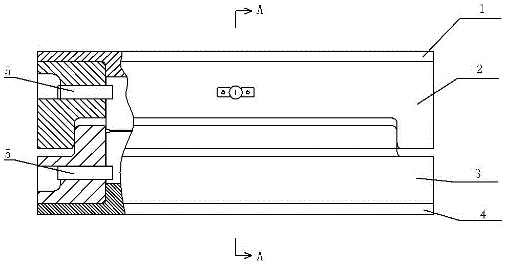 Installation structure of forging die