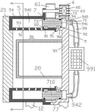 A medical ozone disinfection cabinet device with cooling fan