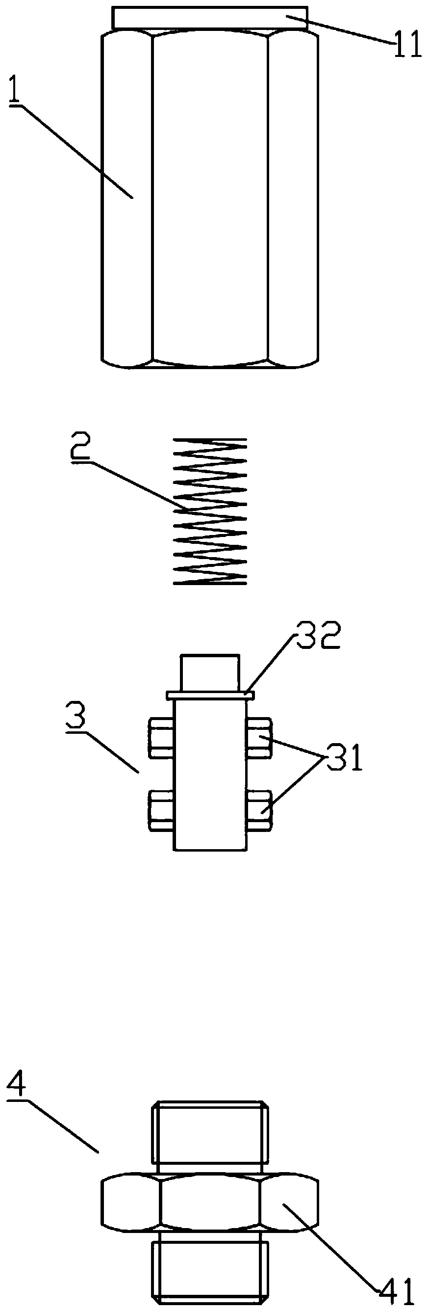 Explosion-proof locking mechanism for temperature sensor element