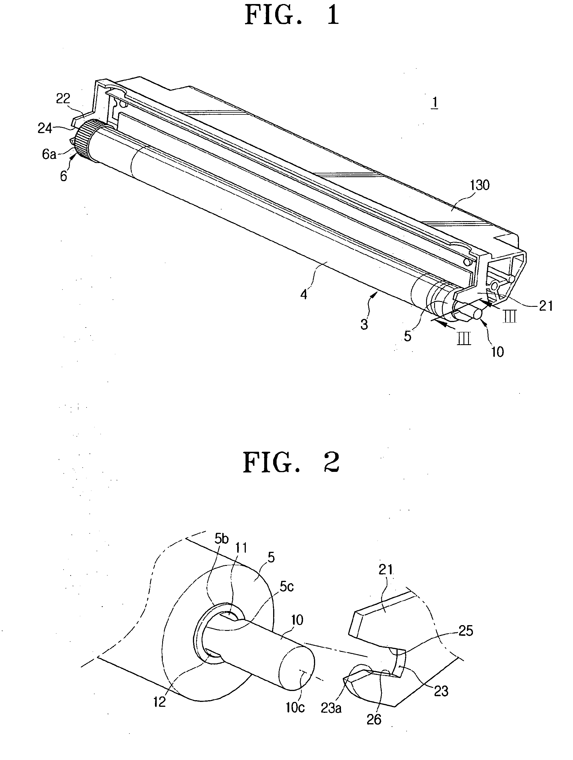 Photosensitive medium supporting apparatus, developing cartridge and image forming apparatus having the same and method to assemble and disassemble a developing cartridge
