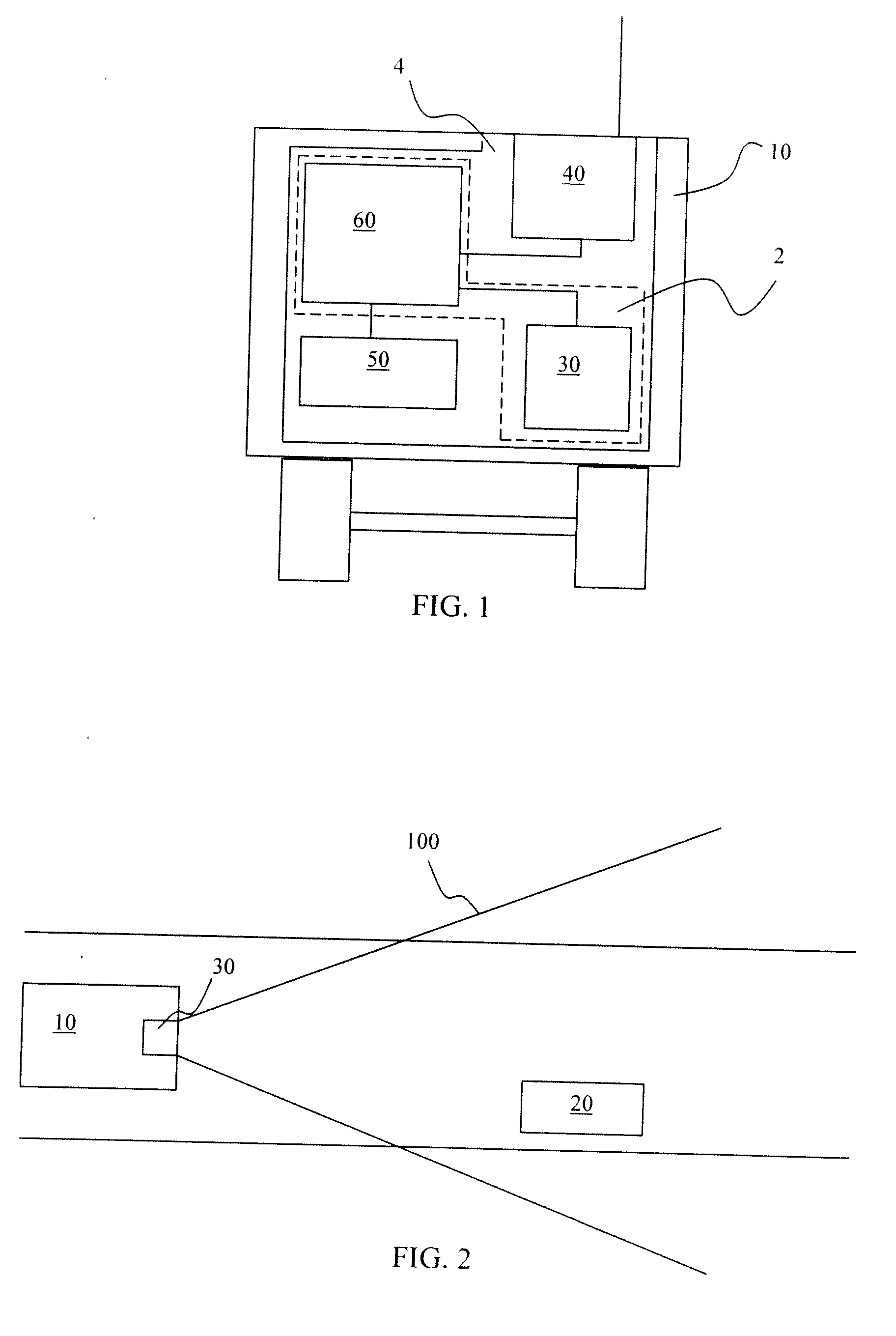 Method and arrangement for determining position of vehicles relative each other