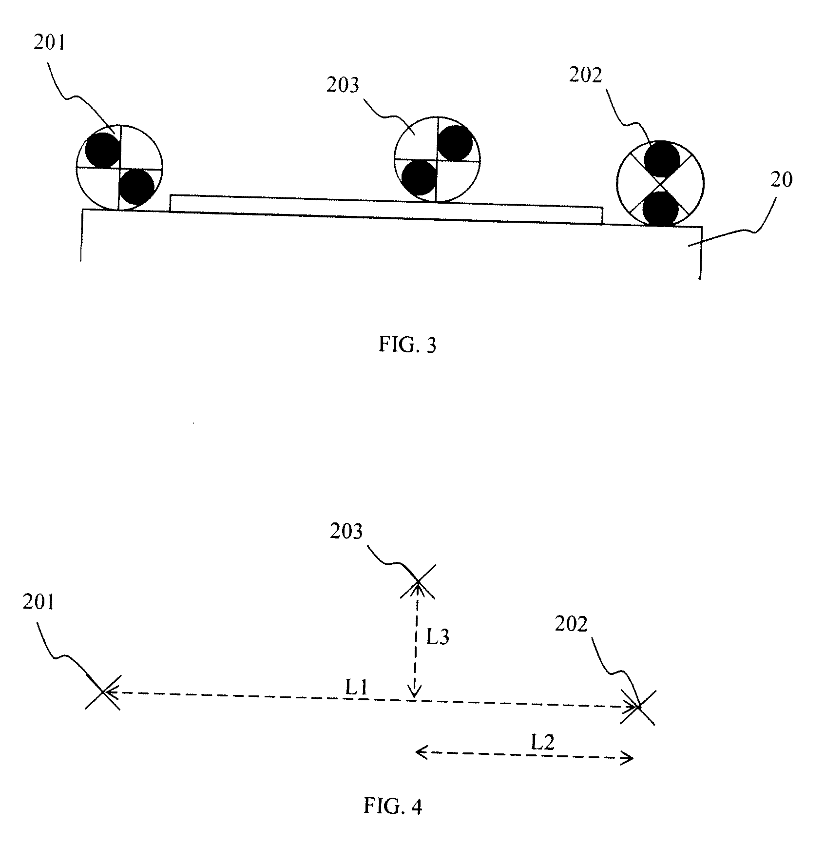 Method and arrangement for determining position of vehicles relative each other