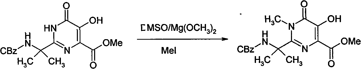 Method for synthesizing N-methyl pyrimidone