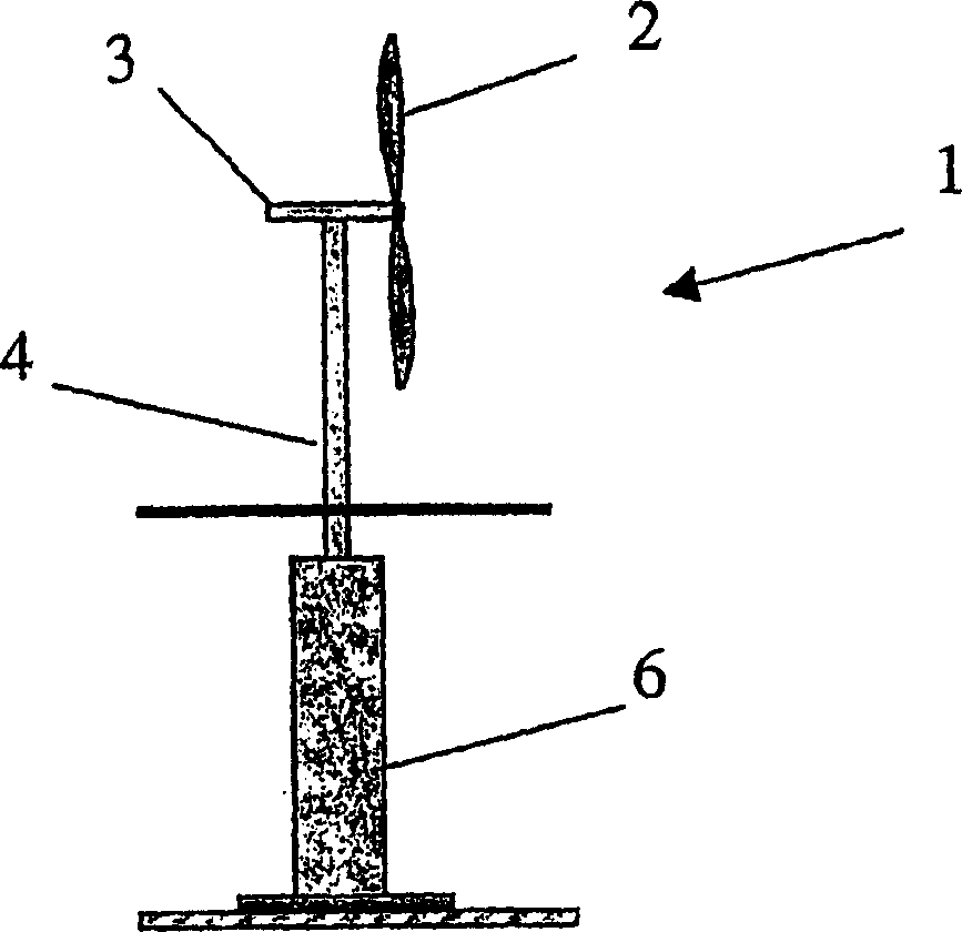 A wind turbine for use offshore