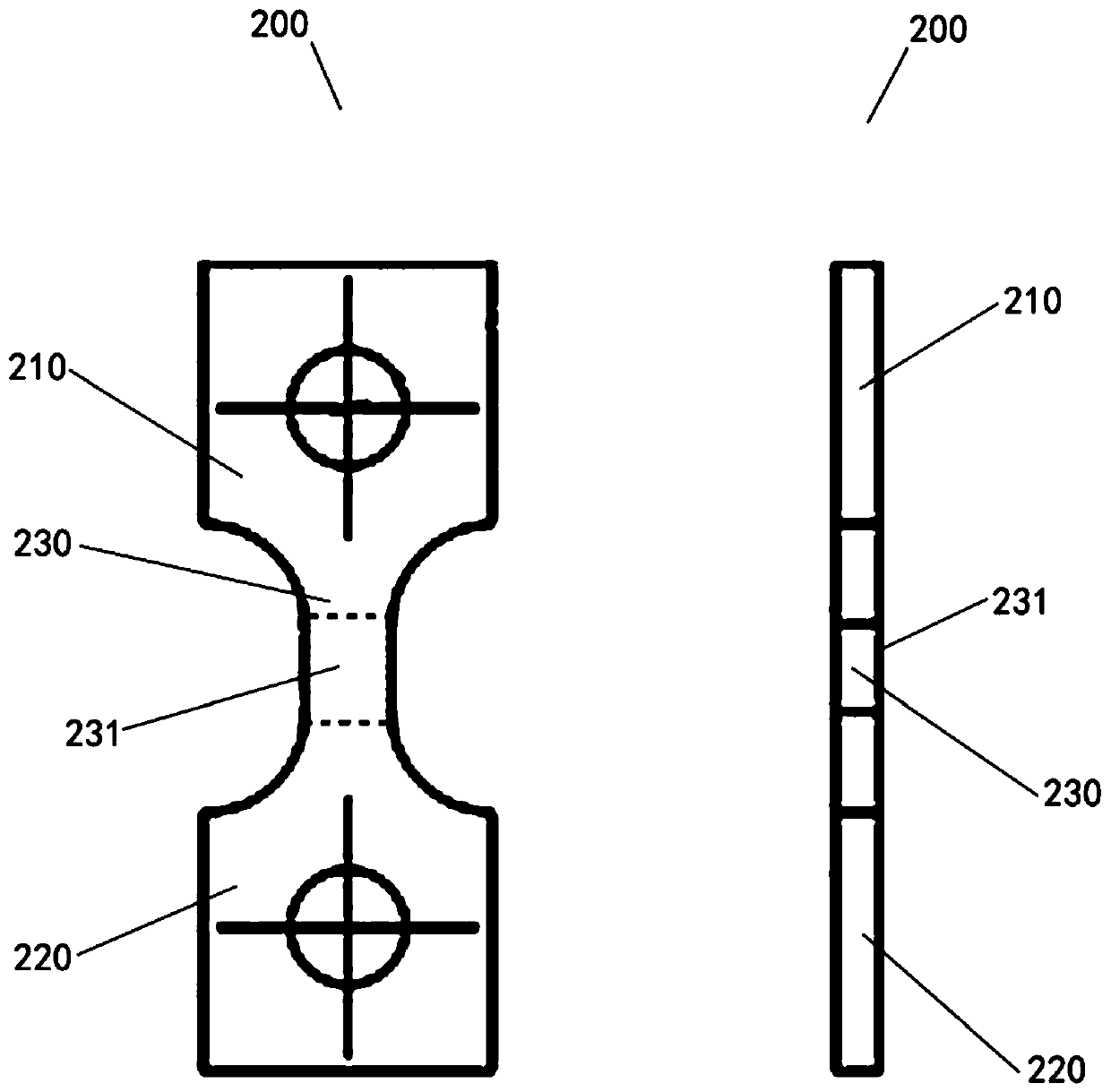 In-situ stretching observation system for coating material