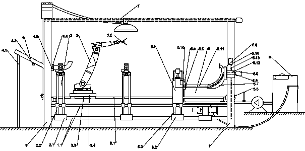 Environment-friendly exhaust manifold automatic welding equipment and work method thereof