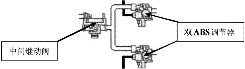 Integrated antilock brake system (ABS) regulator, vehicle air brake system and vehicle