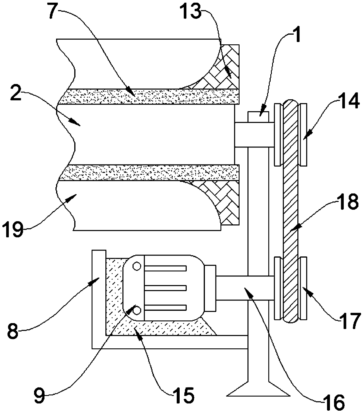 Automatic control device of belt conveying device