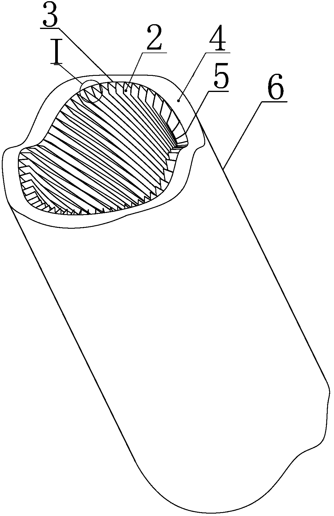 Air flue well used for wind tower power generation station