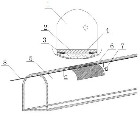 Damping and buffering method and device during blasting construction of mine roadway