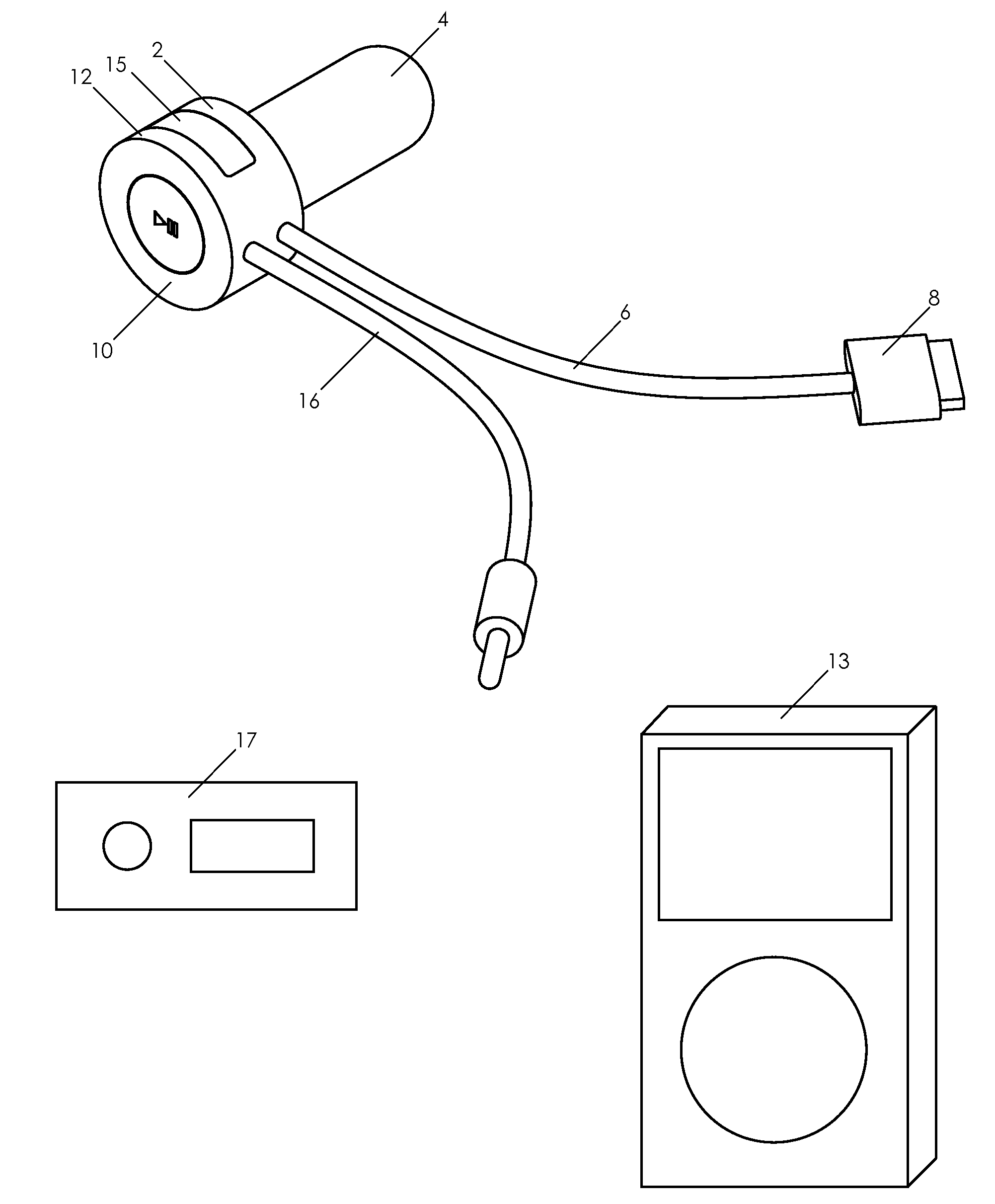 Wireless accessory for electronic device