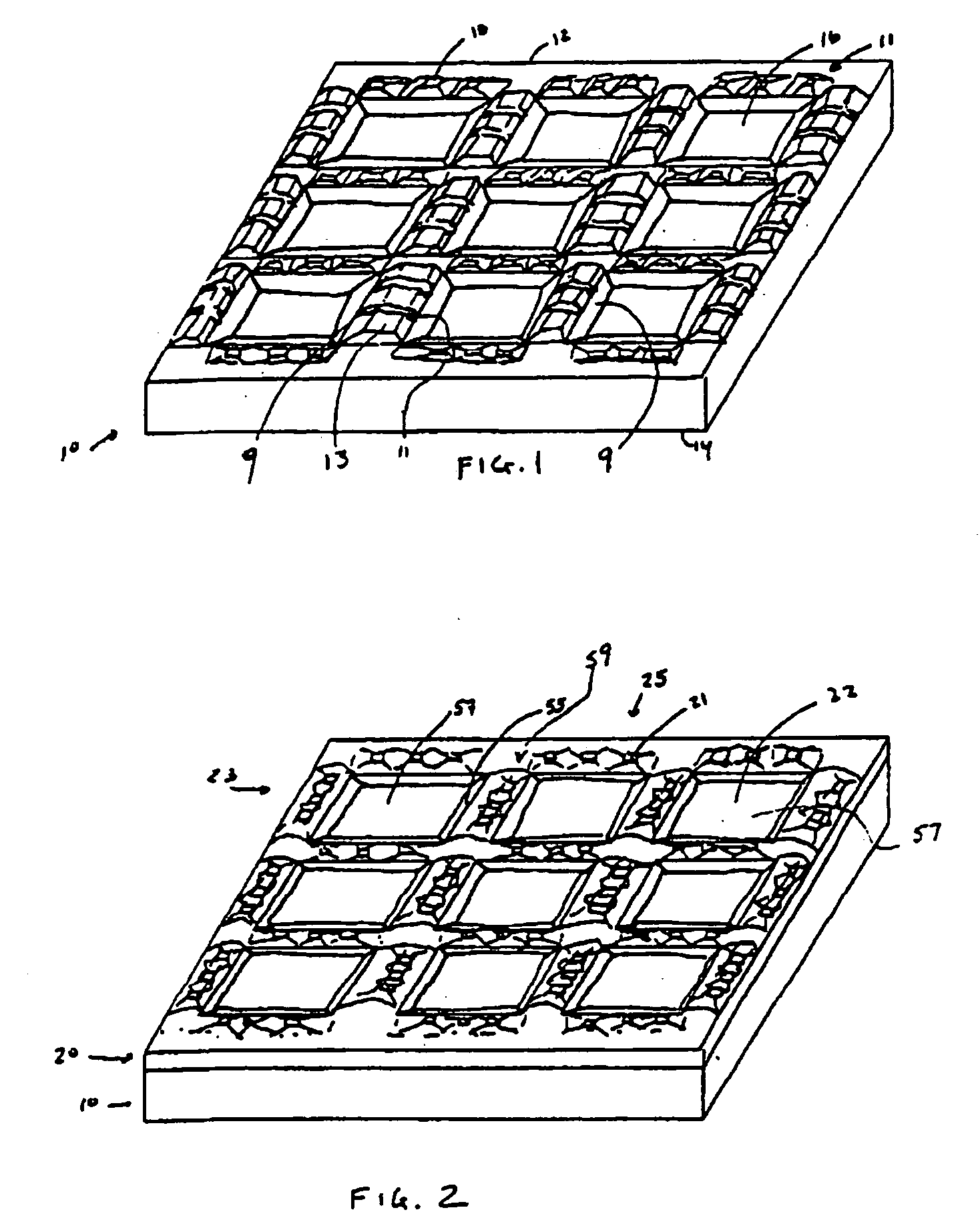 Method of making microelectronic packages including electrically and/or thermally conductive element