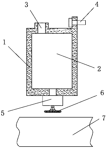 Vehicle-mounted water-sprinkling device used for jointless track with functions of decreasing temperature and preventing expansion