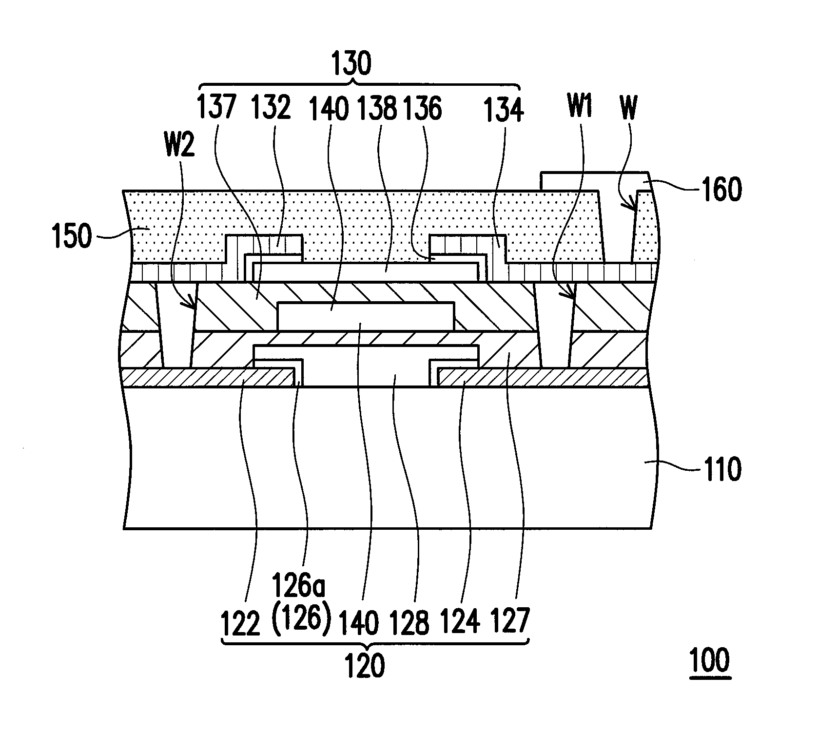 Active device and active device array substrate
