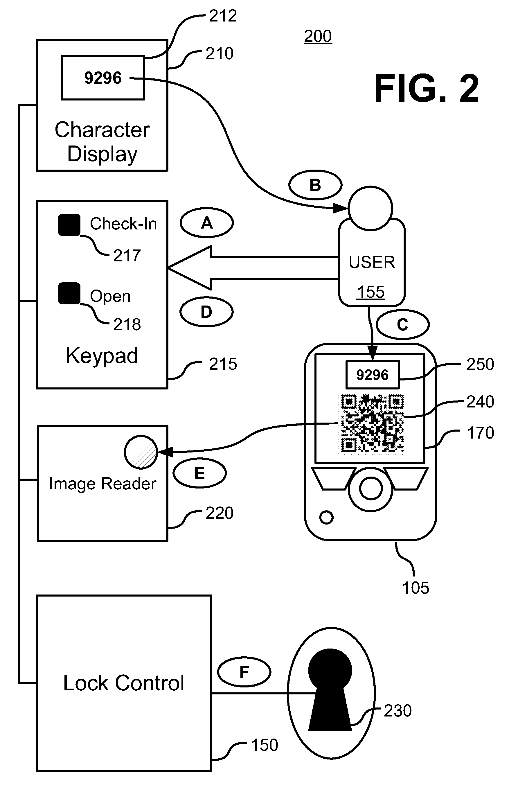 Methods and systems for an authenticating lock with bar code