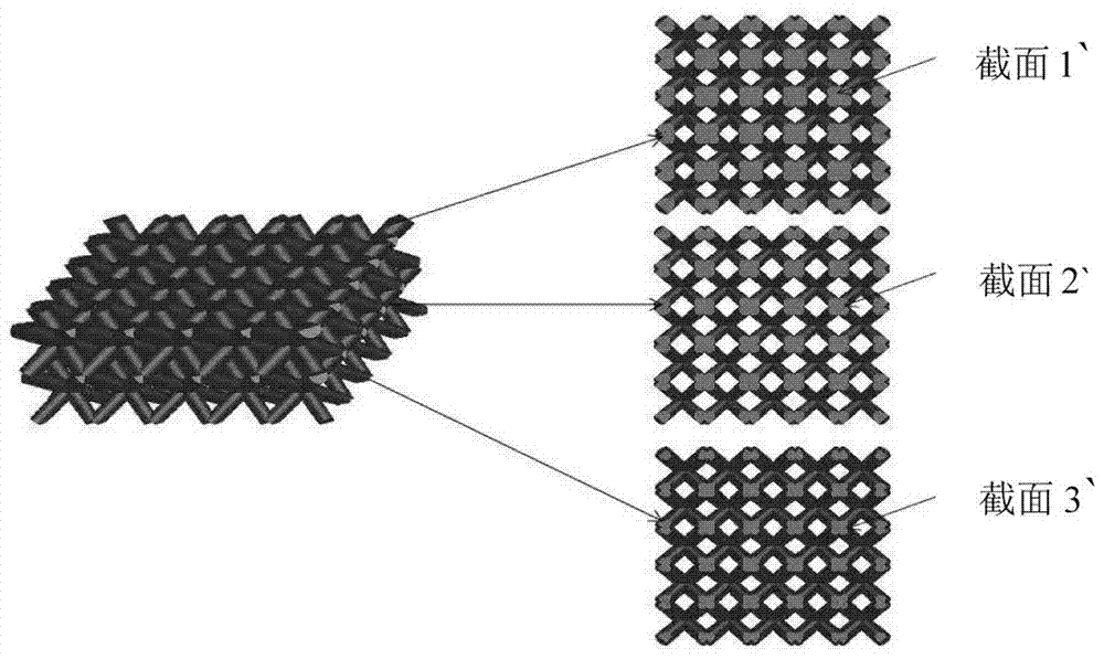 A copper-based-graphite positive gradient composite material and preparation method thereof