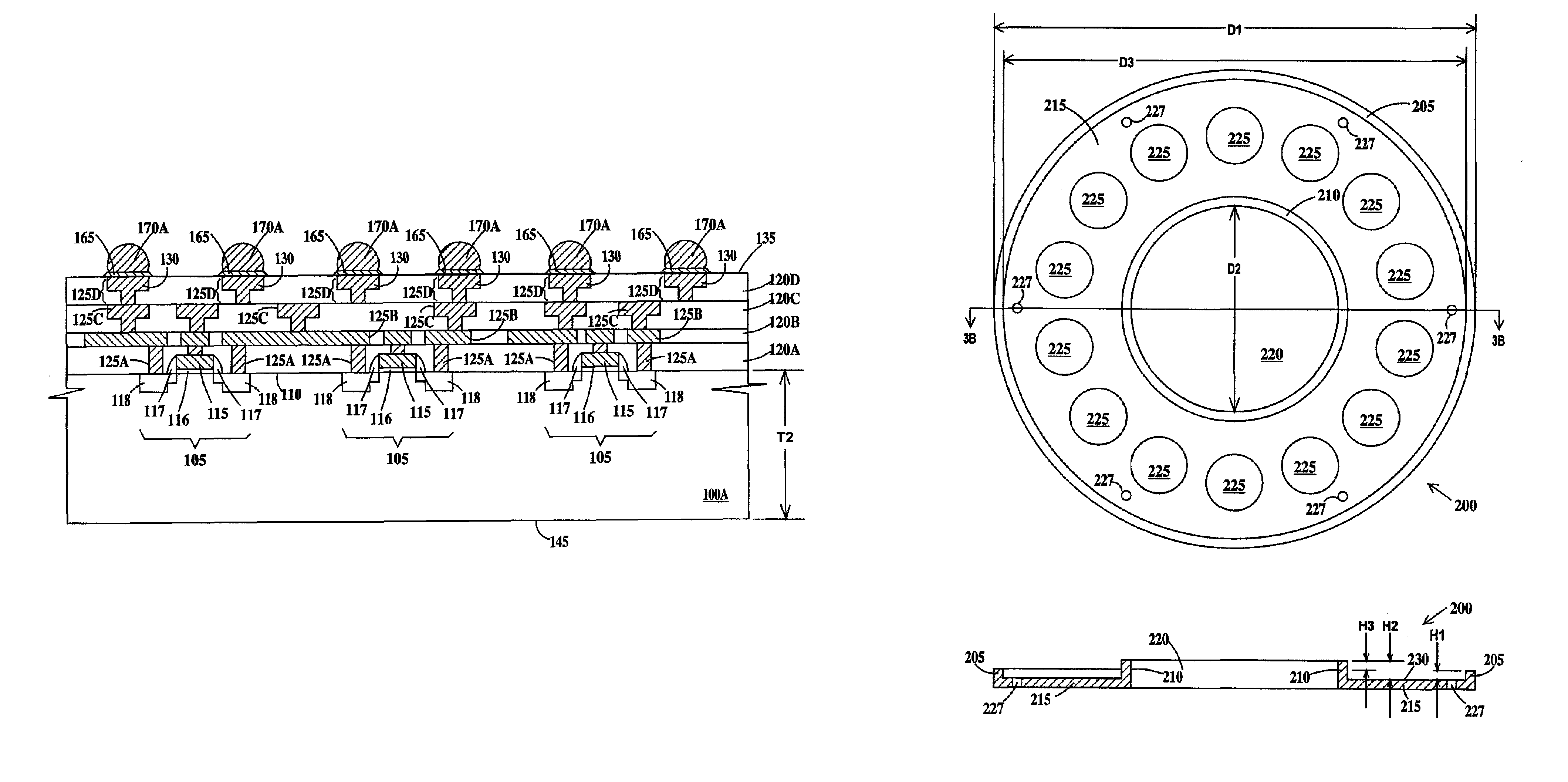 Method for forming interconnects on thin wafers