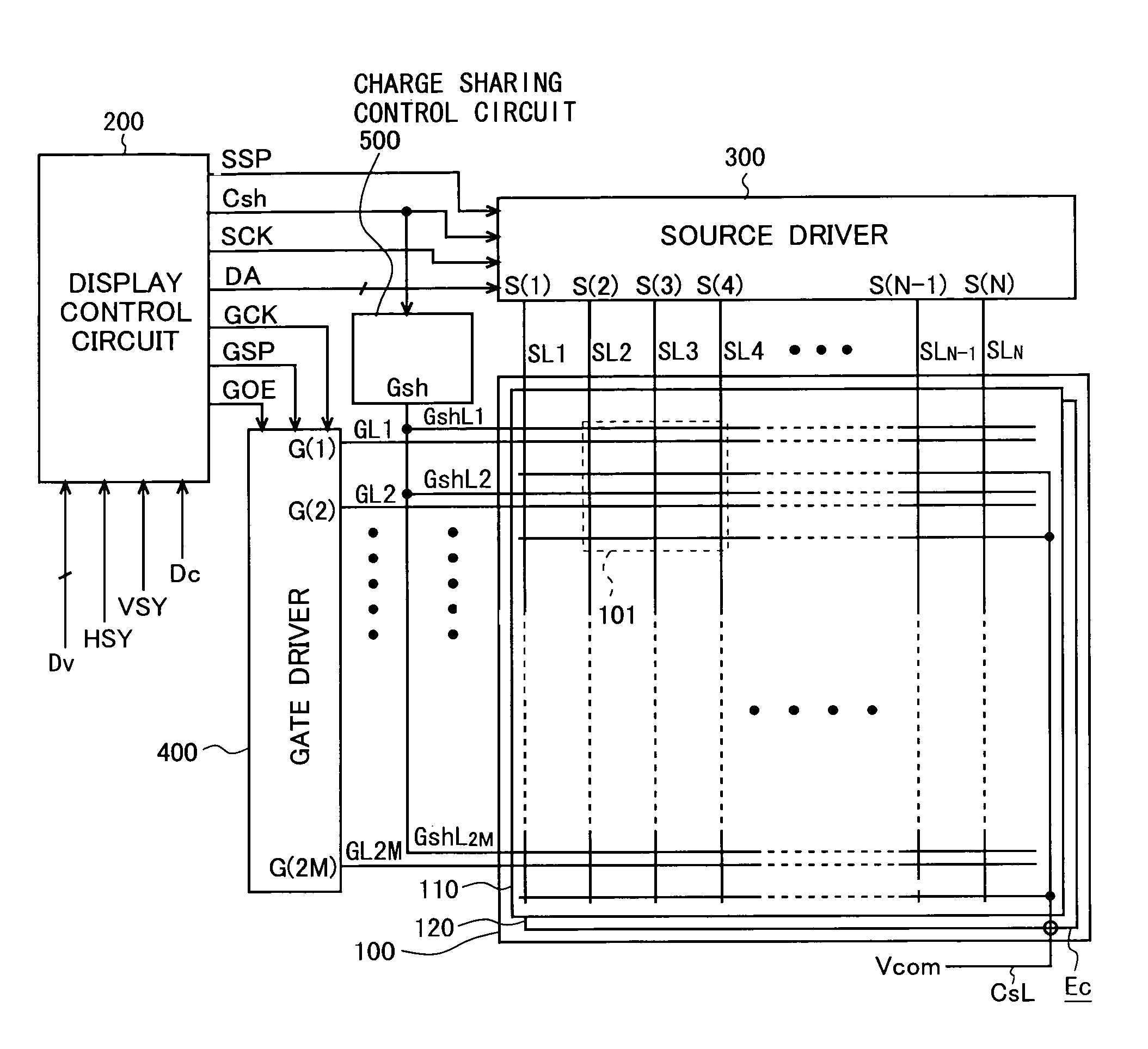 Active matrix substrate and display device having the same