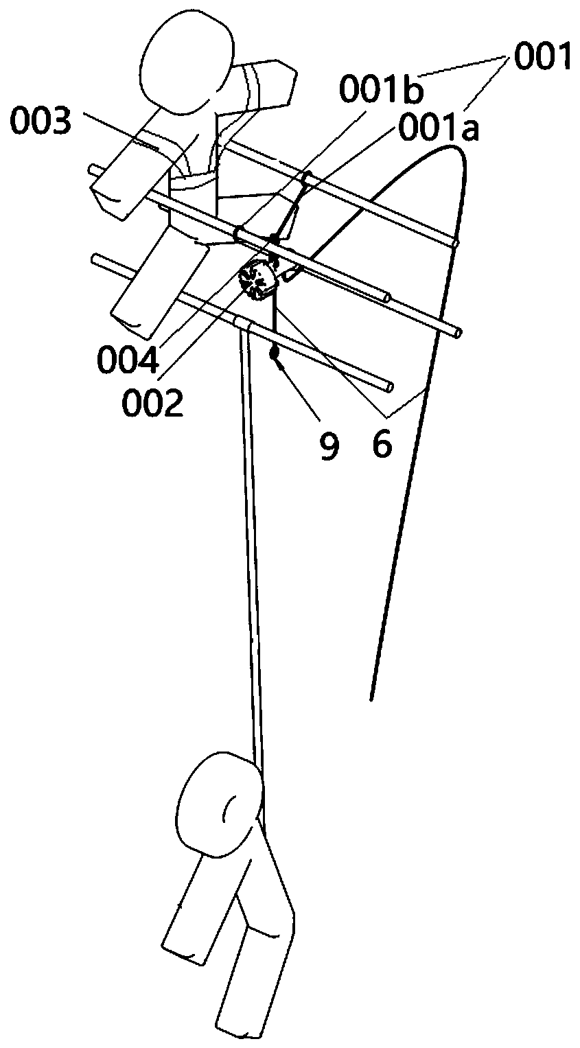 High-altitude rescue method under hot-line work