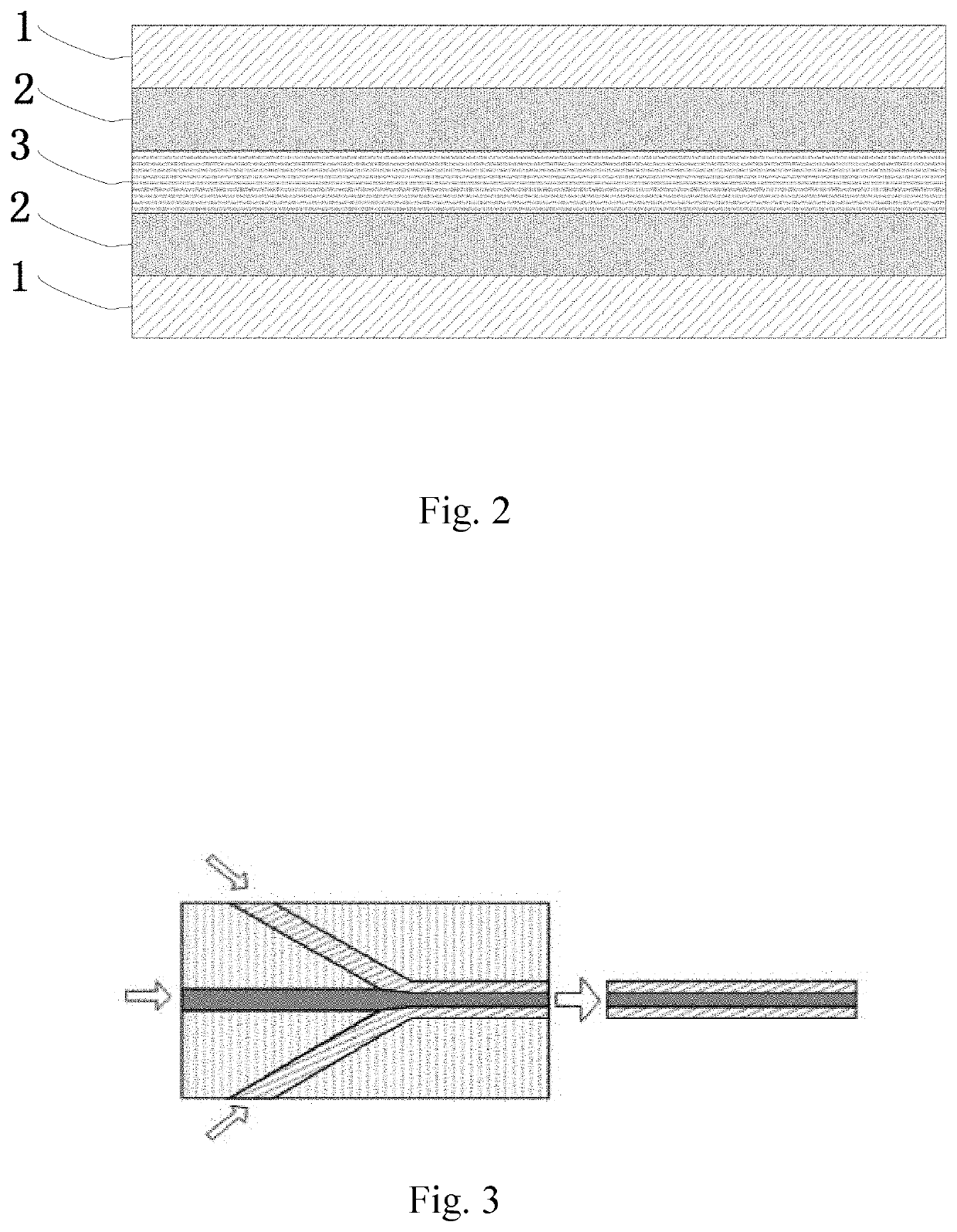 Light shading composite film and preparation method and application thereof