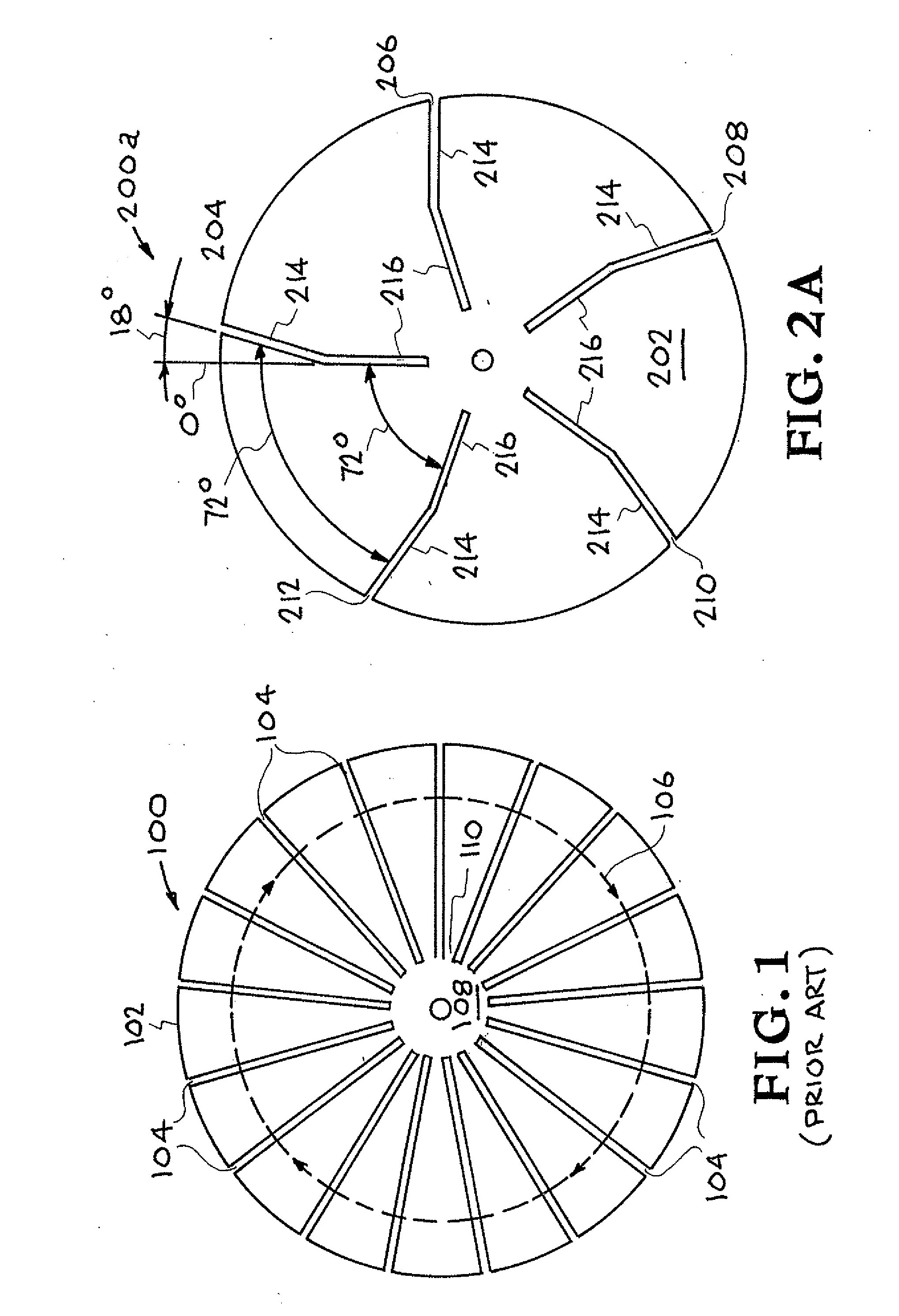 Slit Disk for Modified Faraday Cup Diagnostic for Determing Power Density of Electron and Ion Beams