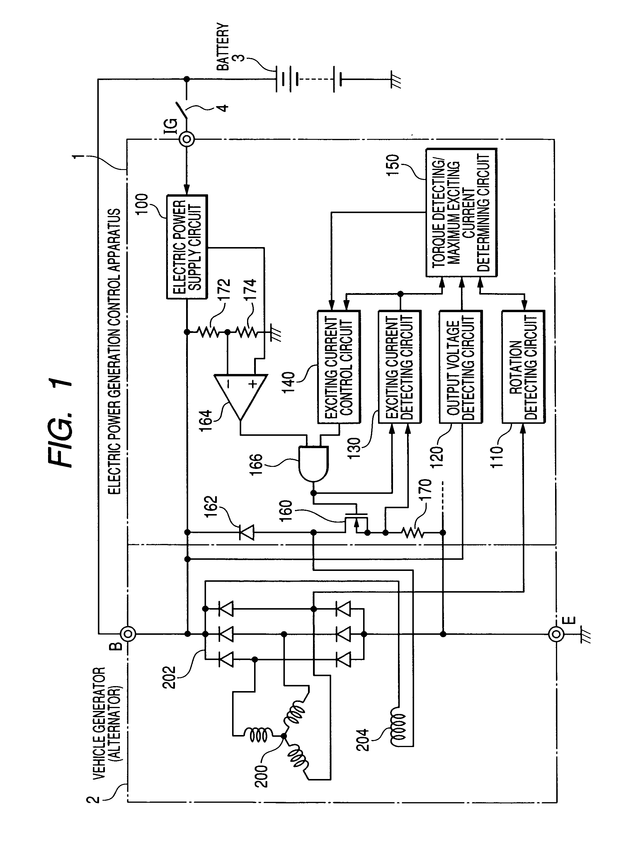 Power generation control apparatus for vehicle