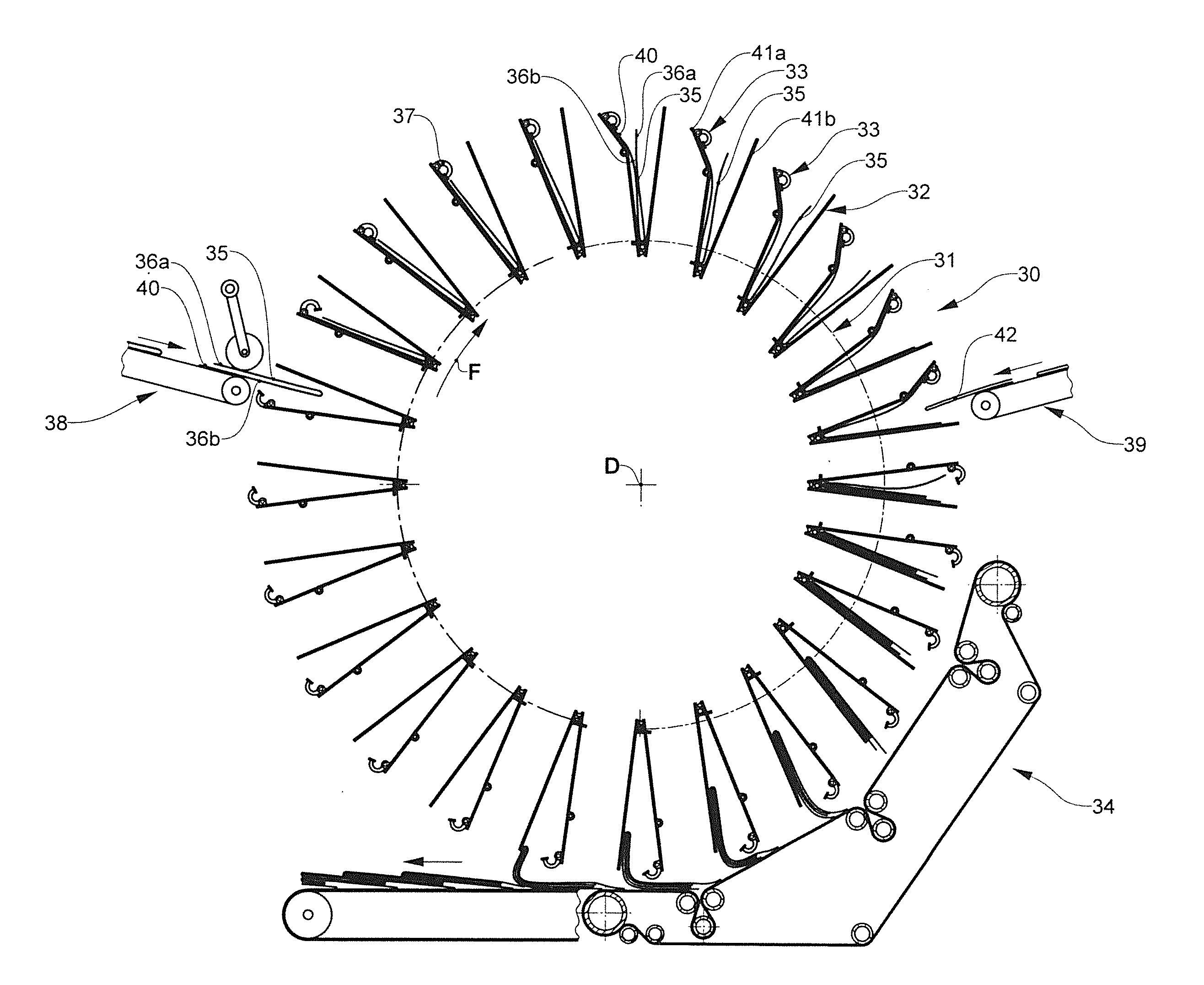 Device and method for separating product parts of a multi-part product