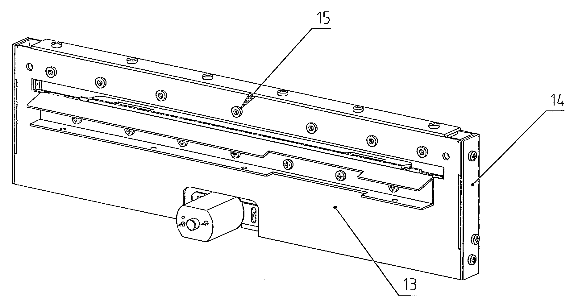 Automatic paper cutting device for multi-piece chain paper bill printer