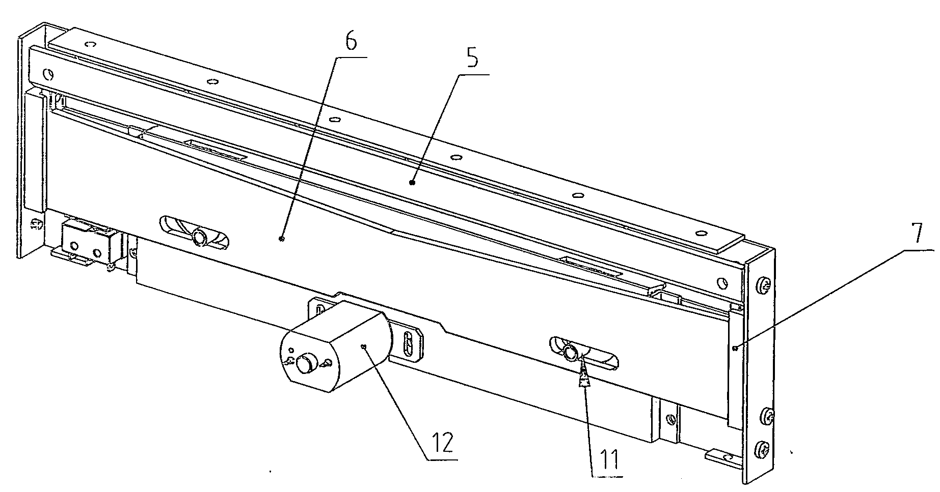 Automatic paper cutting device for multi-piece chain paper bill printer