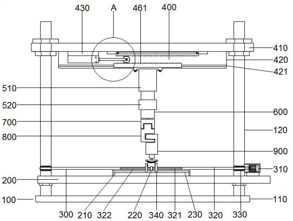 Watch lens grinding equipment