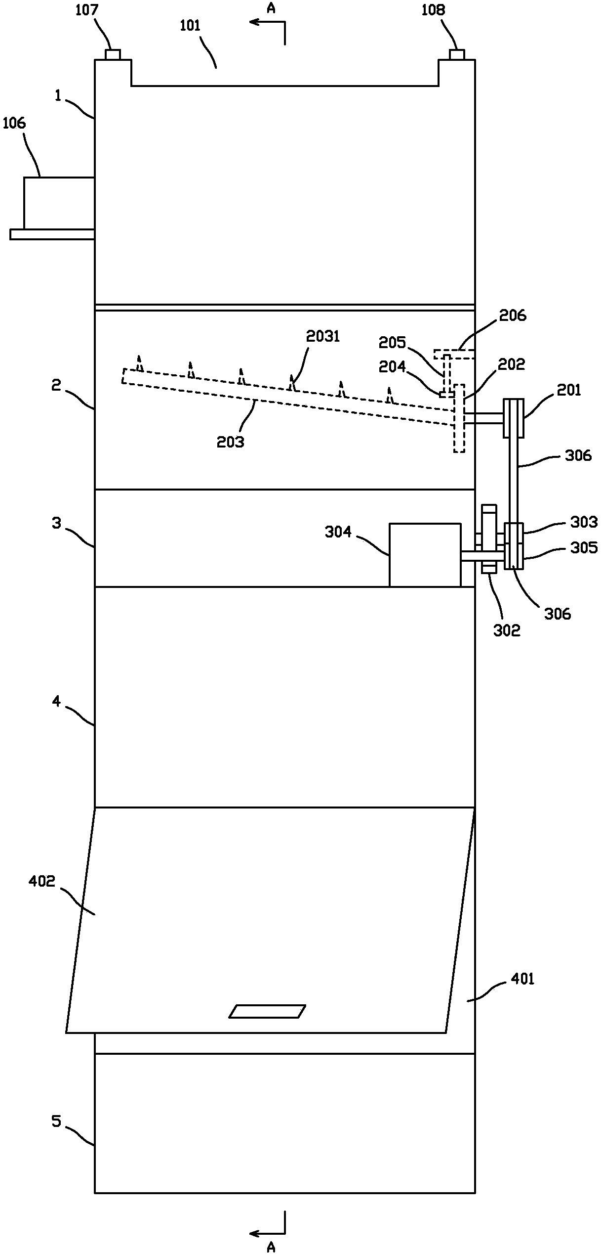Medical waste treatment device