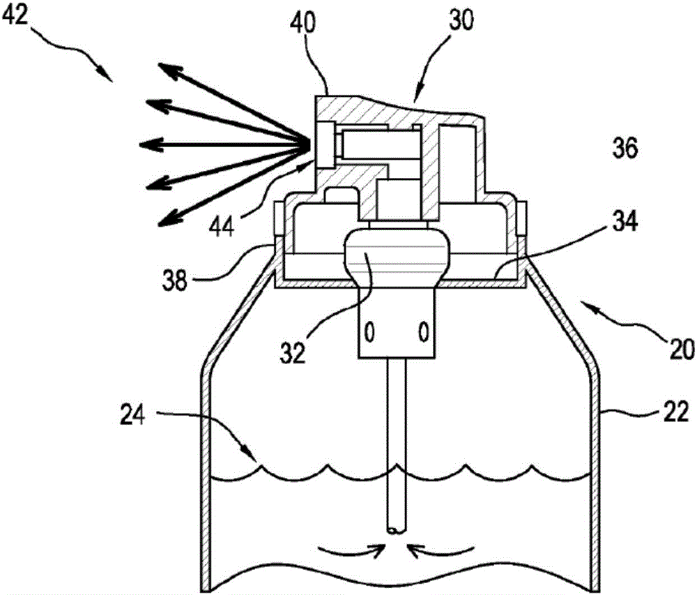 Multi-inlet, multi-spray fluidic cup nozzle with shared interaction region and spray generation method