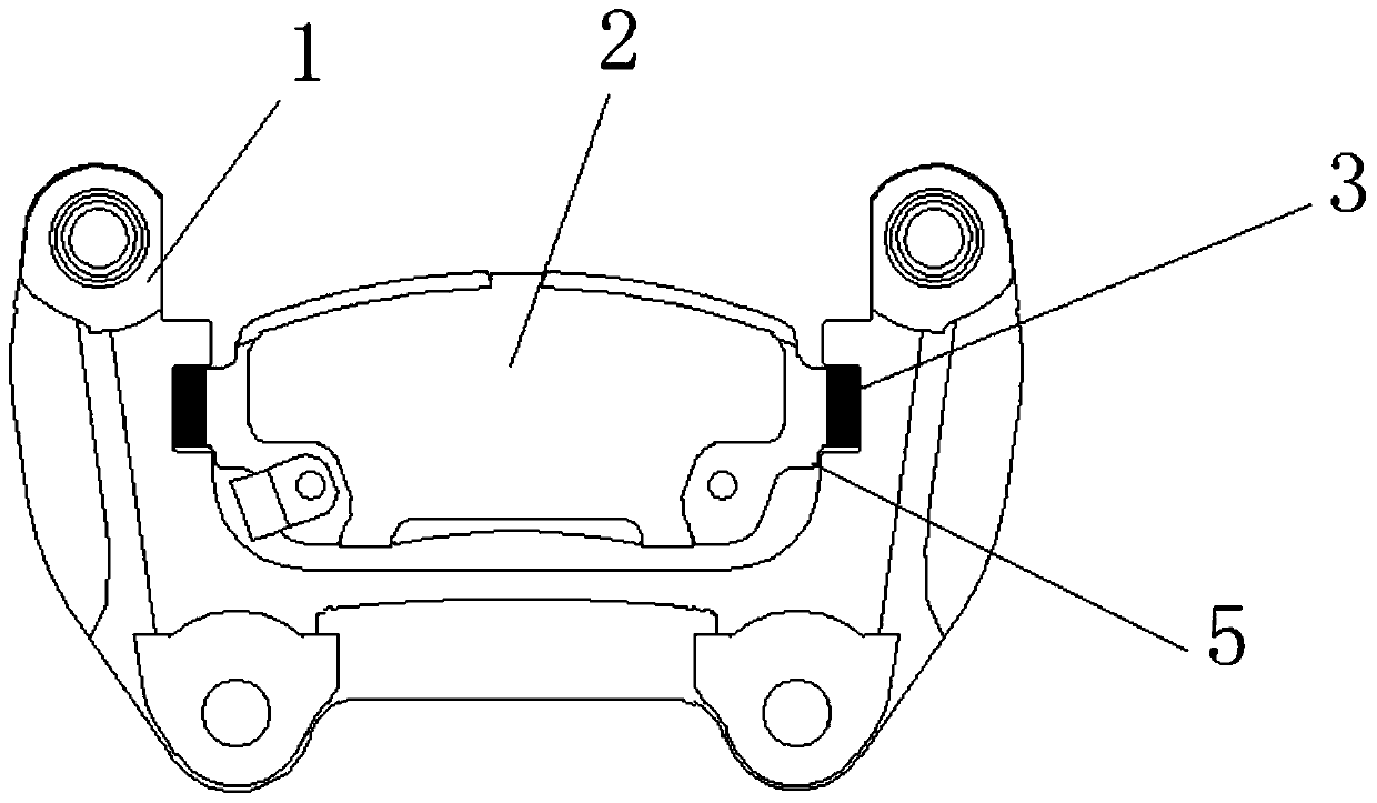 Noise reduction and active return structure of friction plate