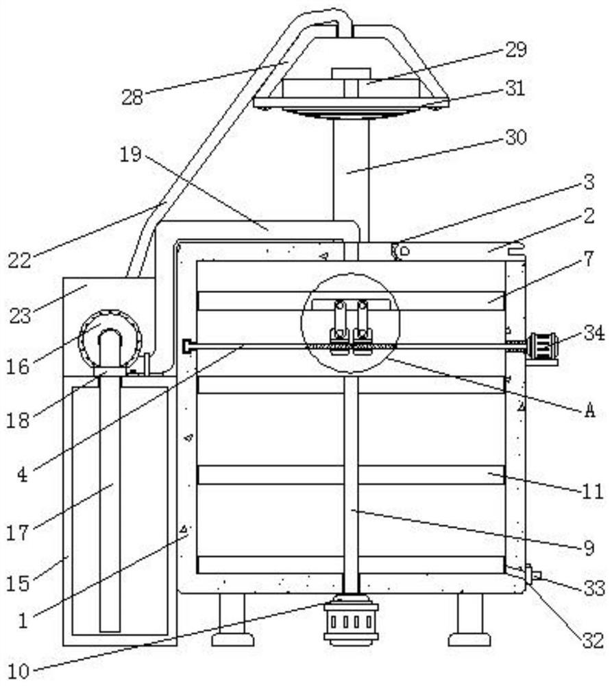 Explosion-proof disinfectant batching kettle capable of preventing smell from diffusing outwards