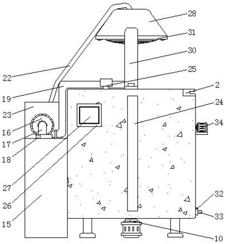 Explosion-proof disinfectant batching kettle capable of preventing smell from diffusing outwards