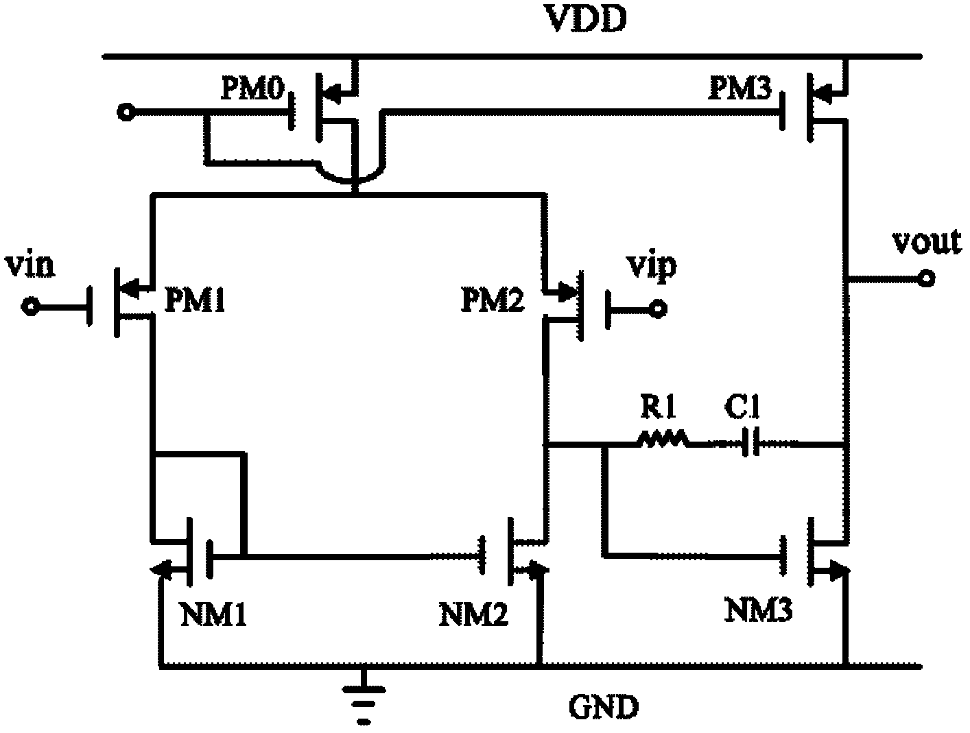 Current type signal detection analog front end circuit