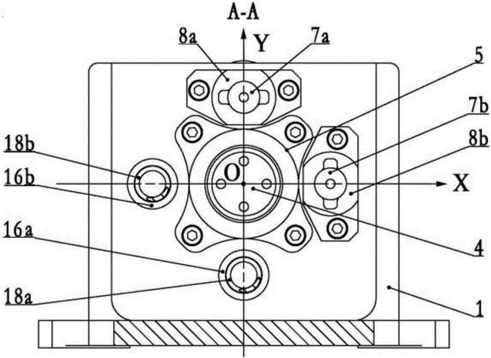 Two-dimensional electric mirror adjustment device