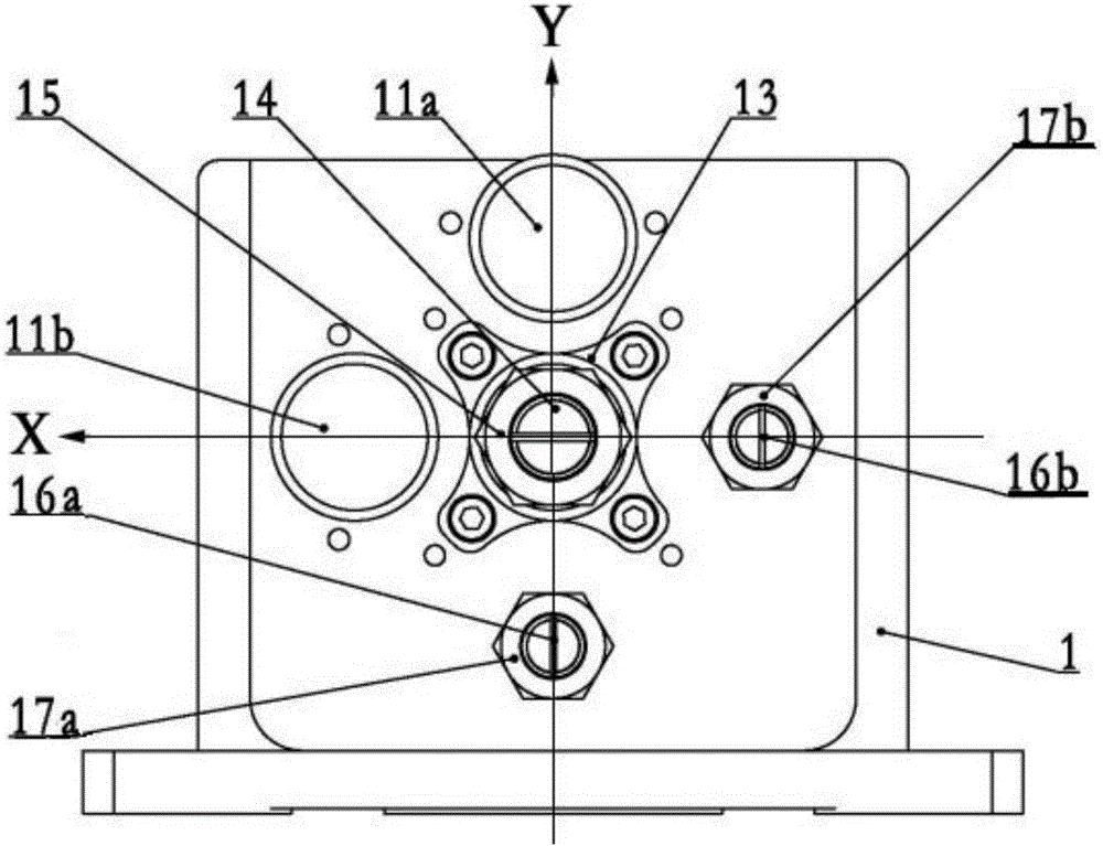 Two-dimensional electric mirror adjustment device