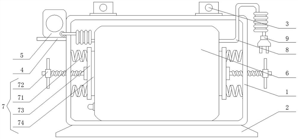 Test tube baby laboratory monitoring power-off alarm device and control system thereof