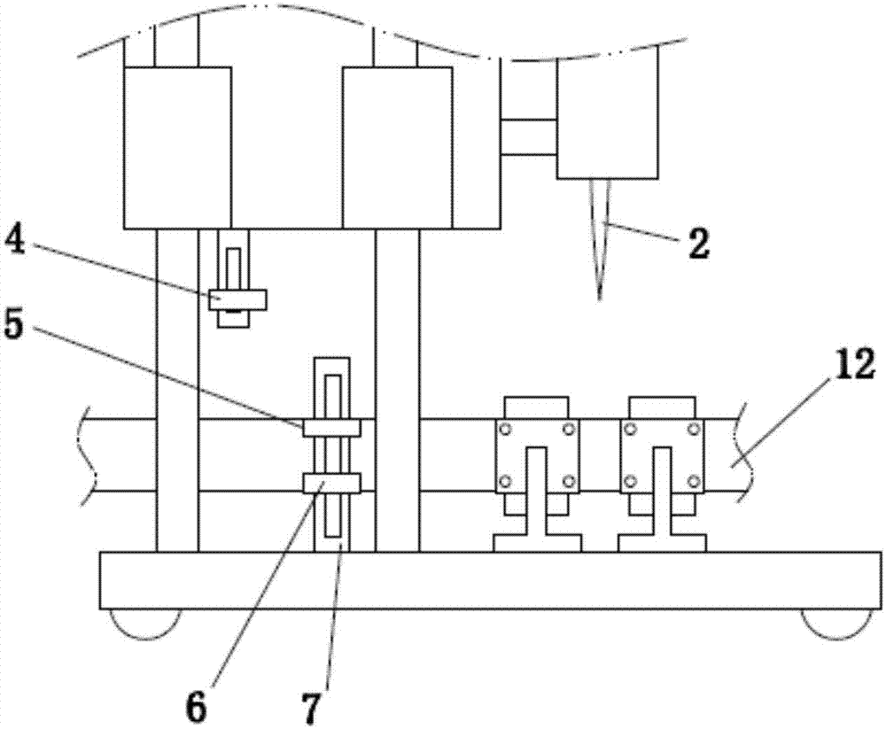 Square tube cutting method and device