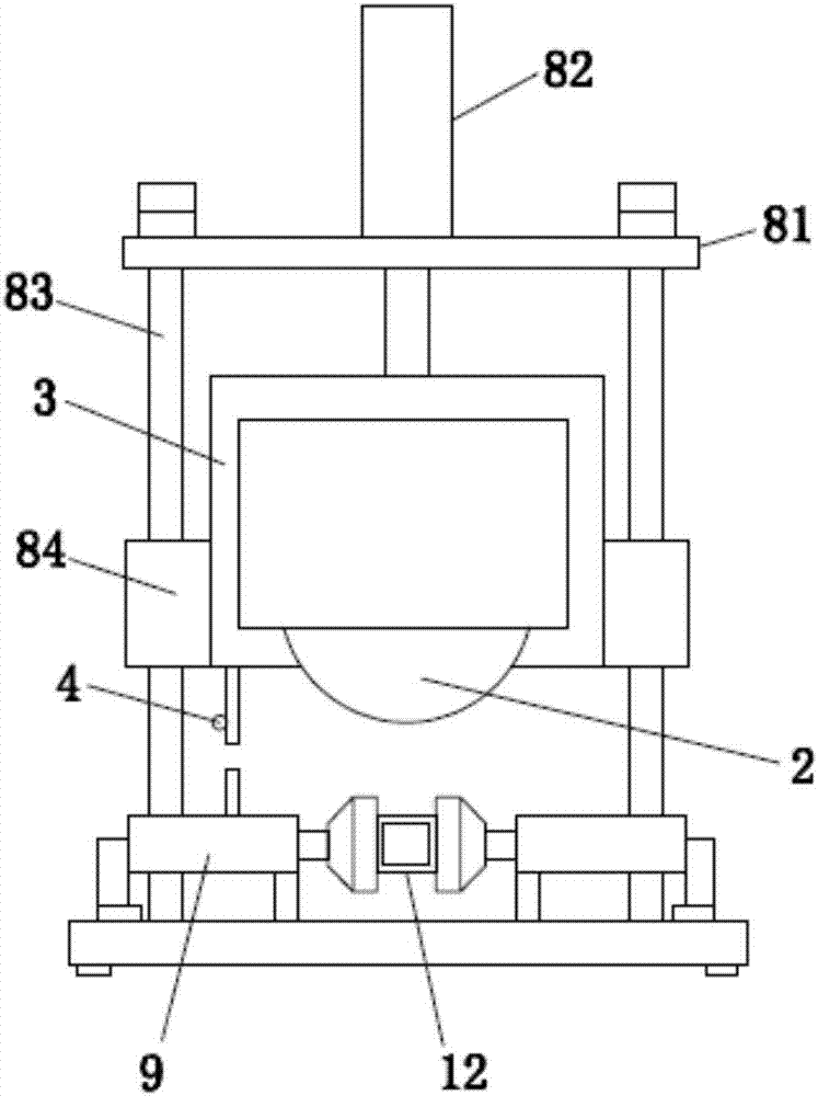 Square tube cutting method and device