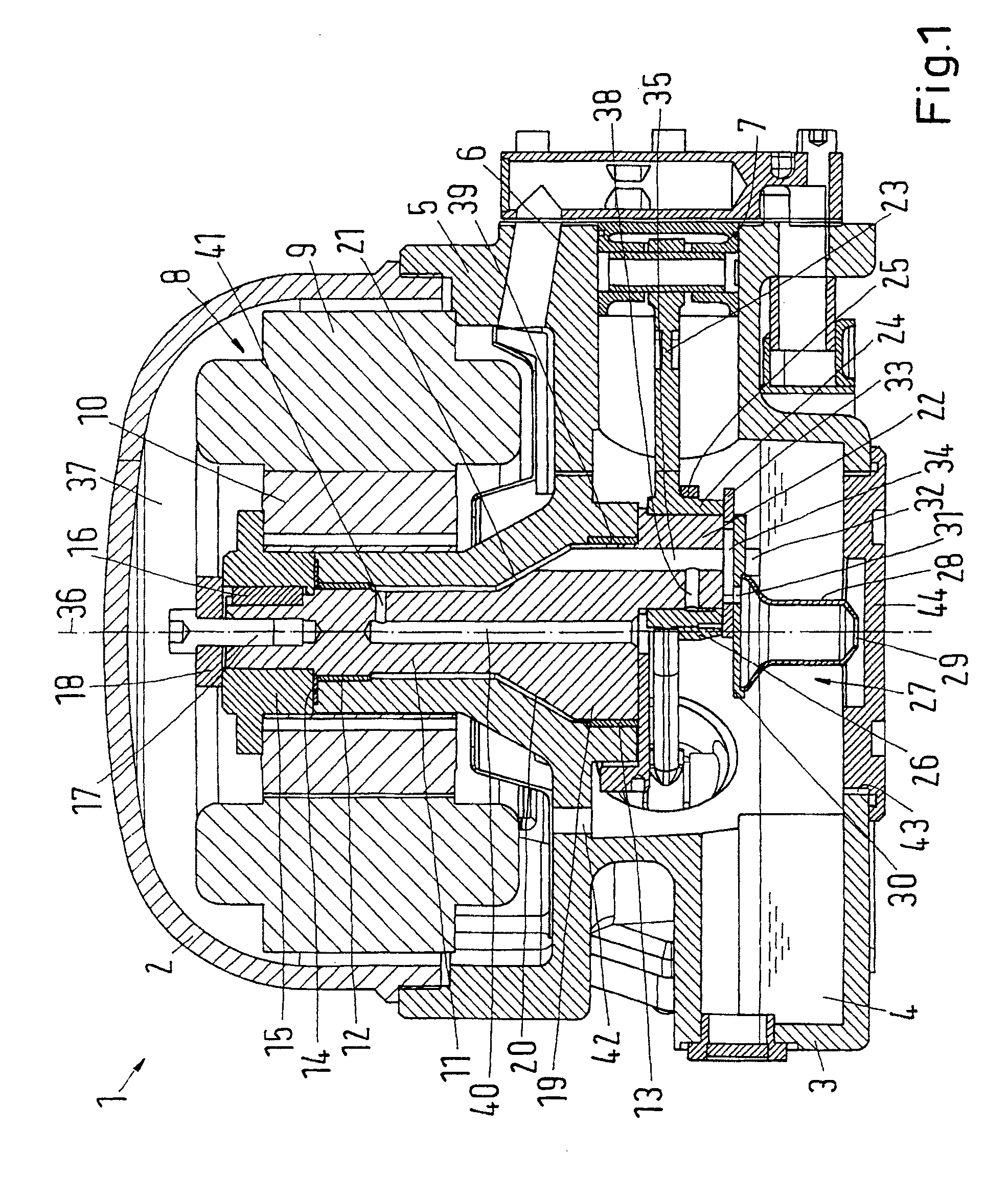 Refrigerant compressor having a connecting rod with a force application point at crank pin which is displaced in a direction of the bearing in relation to the axial center of the crank pin