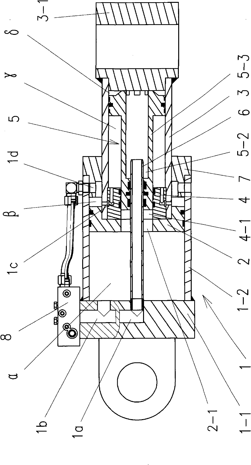 Pressurizing cylinder