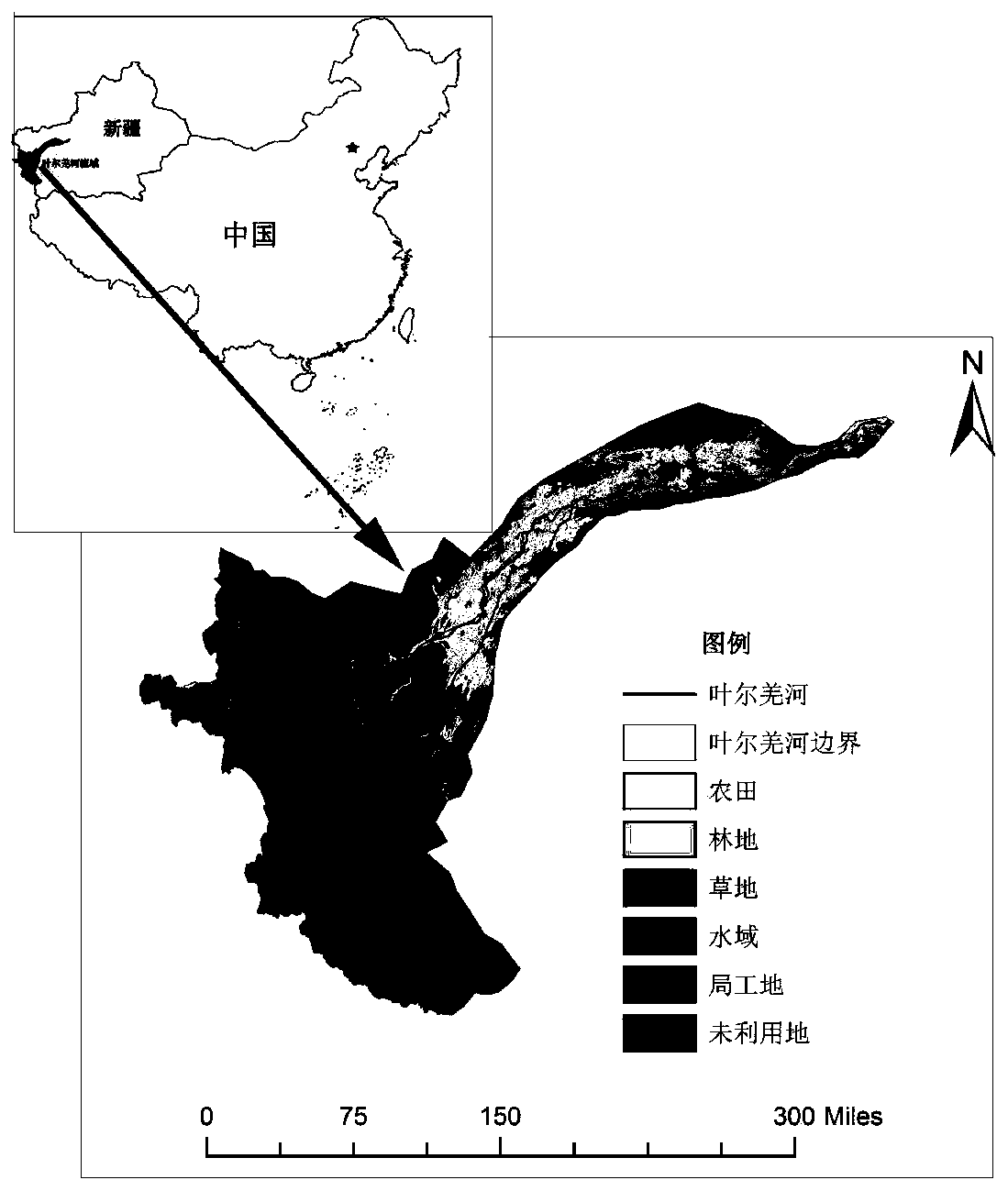 Method for preparing production, living and ecological water for inland river basin in arid area
