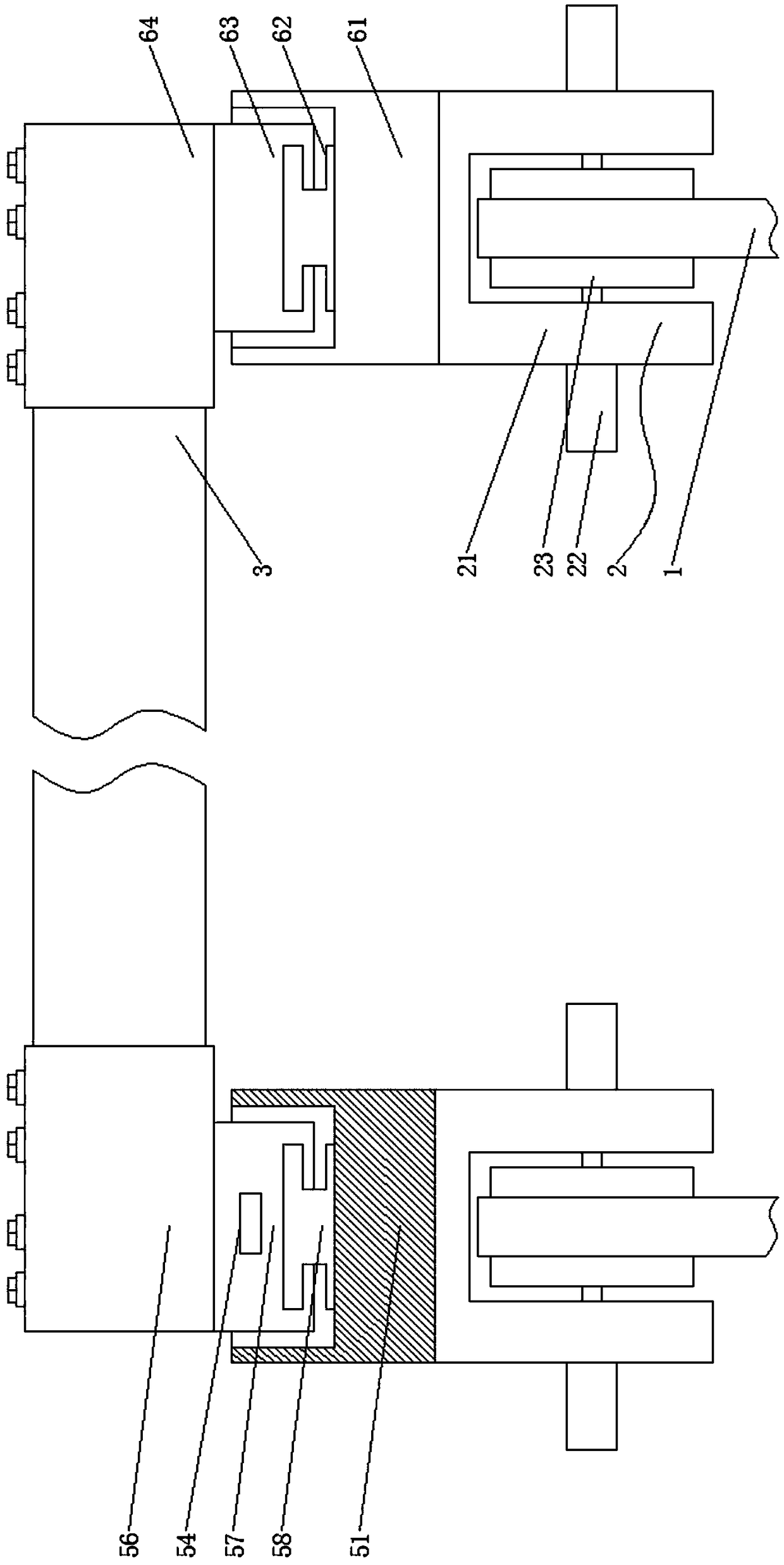 Suspended substance filtering device for recovering wastewater of enterprise