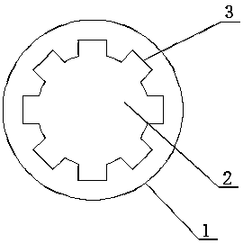 A connecting shaft misalignment device for automobile steering wheel
