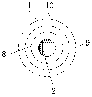 Anti-strong-interference signal control cable for 5G signal towers