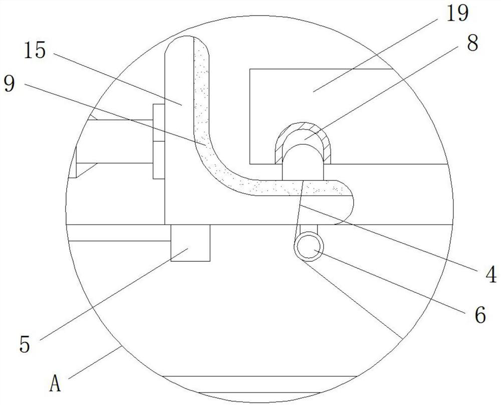 Photovoltaic solar panel detection device with limiting structure and convenient to detect