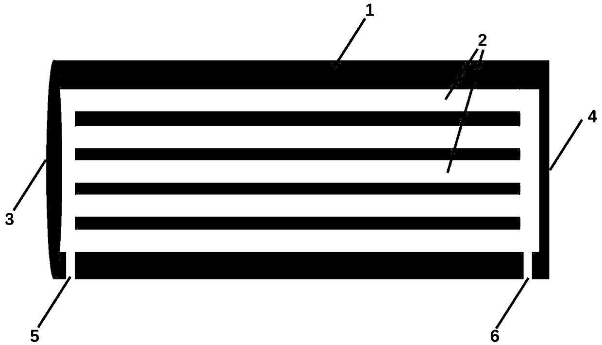 Multi-cavity overlaying type non-resonant photoacoustic cell and gas detection system